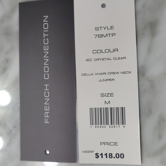 Beautiful light blue sweater by French  Connection in great condition! M - Picture 6 of 7